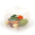 PP / PS Bacia Plástica Mini Square Bowl 3 Oz com Tampa